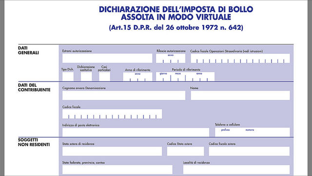 Bollo virtuale, dal 1 gennaio 2015 il nuovo modello